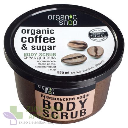 Organiczny scrub do ciała BRAZYLIJSKA KAWA ORGANIC SHOP