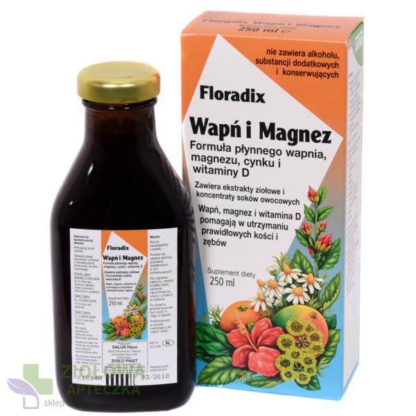 Floradix Wapń i Magnez płyn 250ml